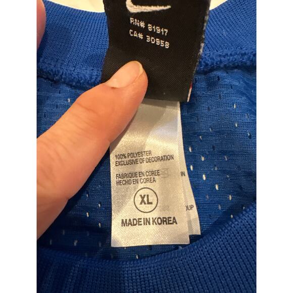 Philadelphia 76ers Allen Iverson #3 Basketball Jersey Youth XL Blue Red +2 Nike - Picture 5 of 10